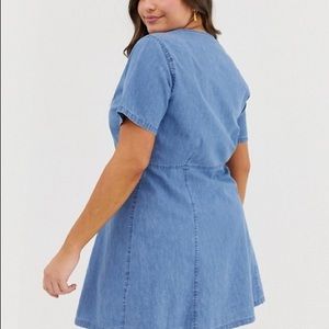 Denim mini dress